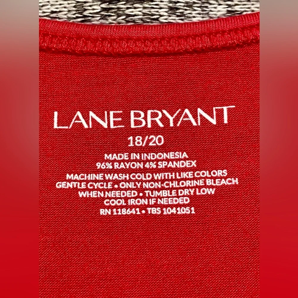 Lane Bryant Solid Red Tank size 18/20. NWOT - Picture 2 of 2